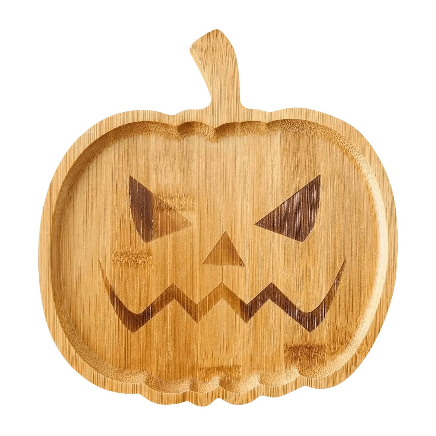 🎃 Hauntingly Cute Bamboo Serving Tray