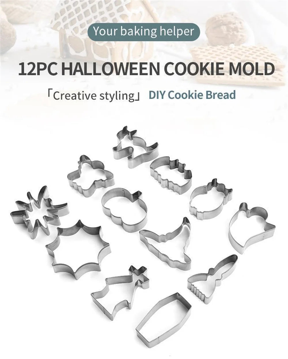 🎃 Halloween Cookie Cutter Set