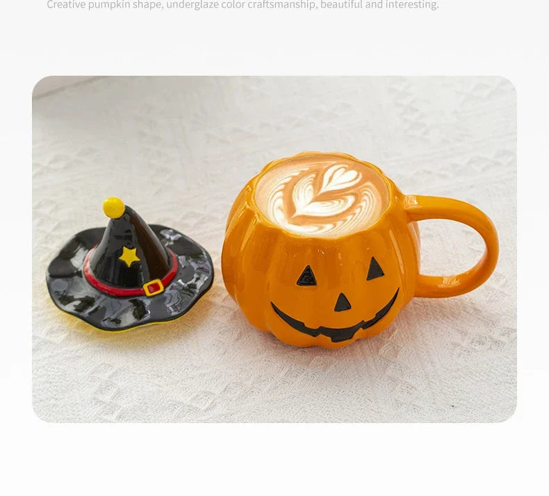 🎃 Scary pumpkin mug