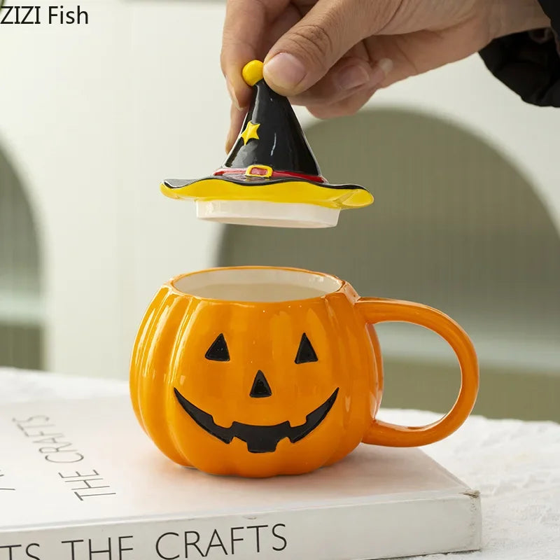 🎃 Scary pumpkin mug