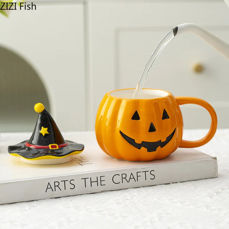 🎃 Scary pumpkin mug