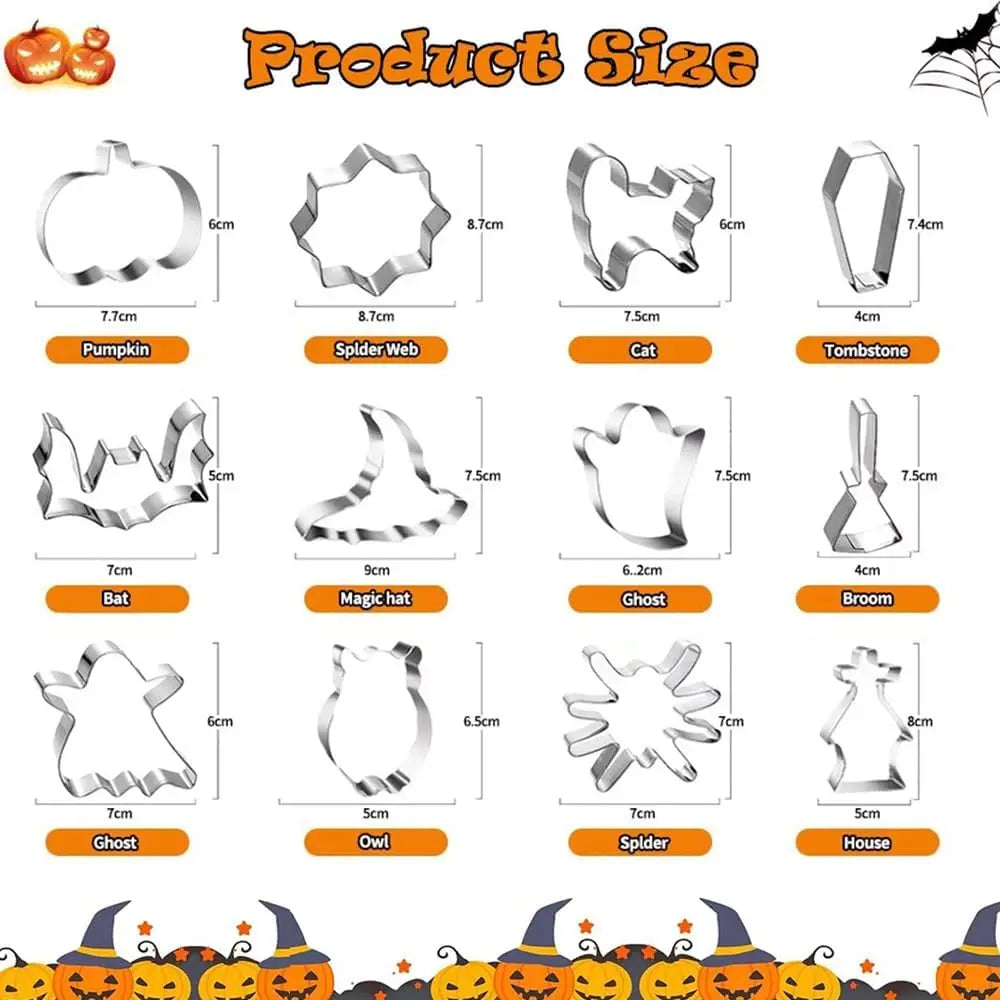 🎃 Halloween Cookie Cutter Set