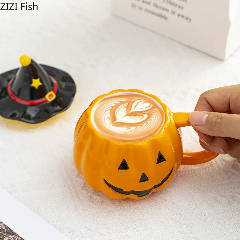 🎃 Scary pumpkin mug