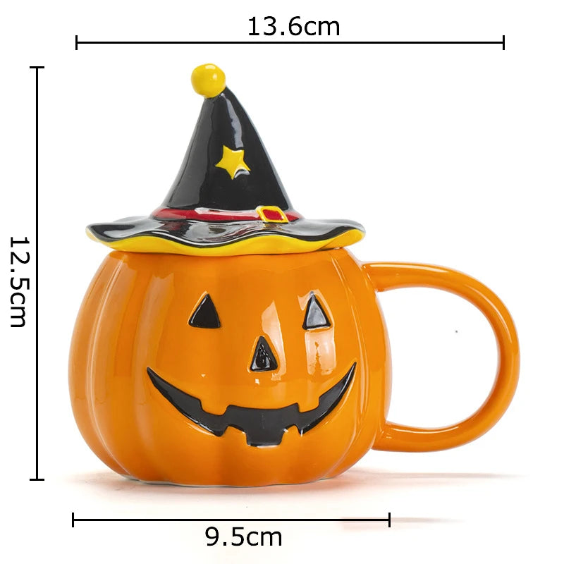 🎃 Scary pumpkin mug