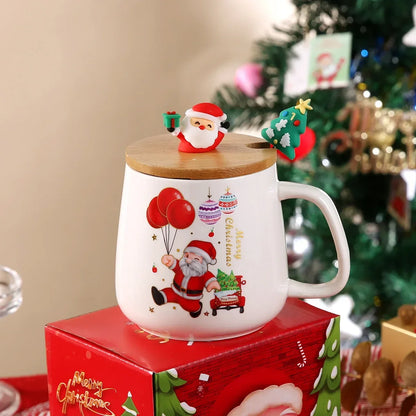 🎄 Novelty Christmas Ceramic Mug Set