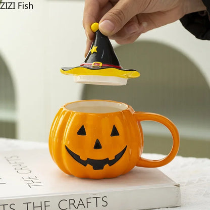 🎃 Scary pumpkin mug