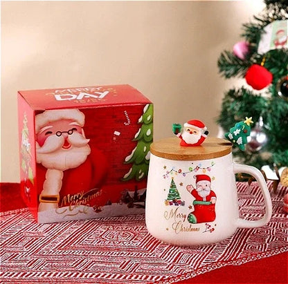 🎄 Novelty Christmas Ceramic Mug Set