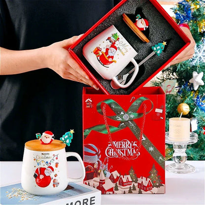🎄 Novelty Christmas Ceramic Mug Set