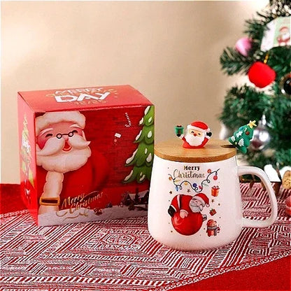🎄 Novelty Christmas Ceramic Mug Set