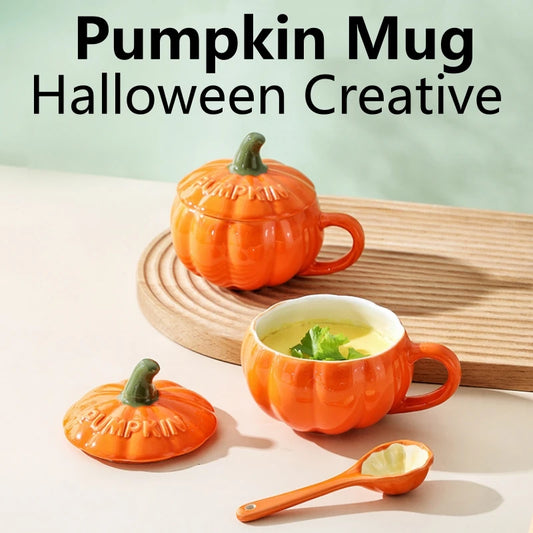 🎃 Pumpkin Mug with Spoon