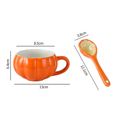 🎃 Pumpkin Mug with Spoon