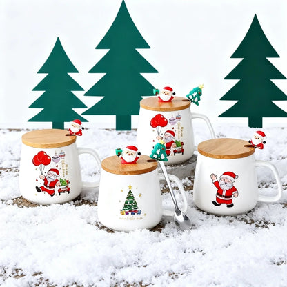 🎄 Novelty Christmas Ceramic Mug Set