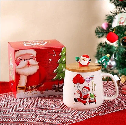 🎄 Novelty Christmas Ceramic Mug Set