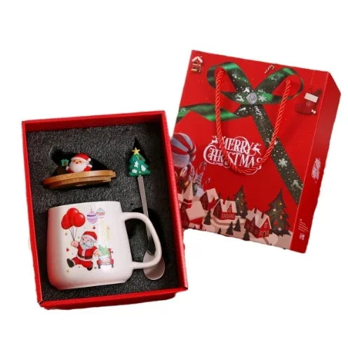 🎄 Novelty Christmas Ceramic Mug Set