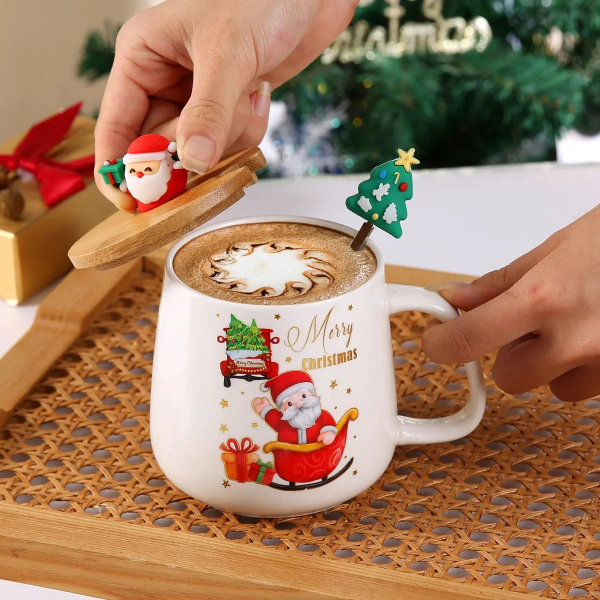 🎄 Novelty Christmas Ceramic Mug Set